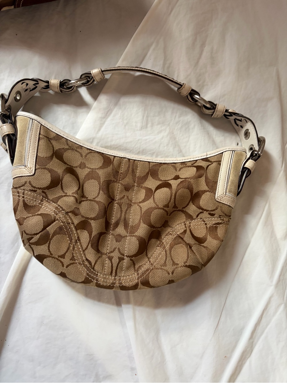 Coach Vintage Y2K‎ Brown & Beige Mini Soho hobo bag